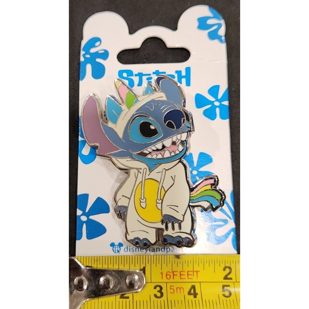 Disney Stitch Unicorn Onesie Enamel Pin Disneyland Paris Lilo & Stitch Rainbow - Picture 4 of 6